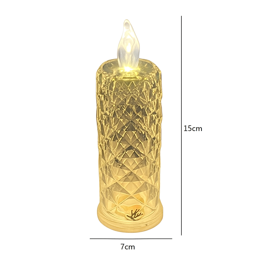 CrystalGlow LED Candle
