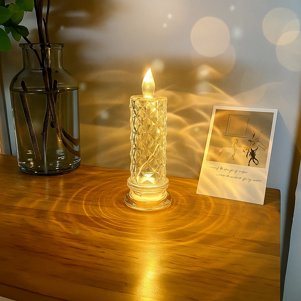 CrystalGlow LED Candle