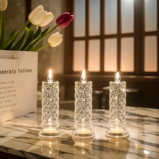 CrystalGlow LED Candle