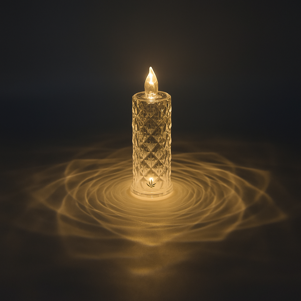 CrystalGlow LED Candle