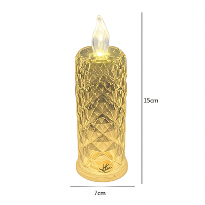 CrystalGlow LED Candle